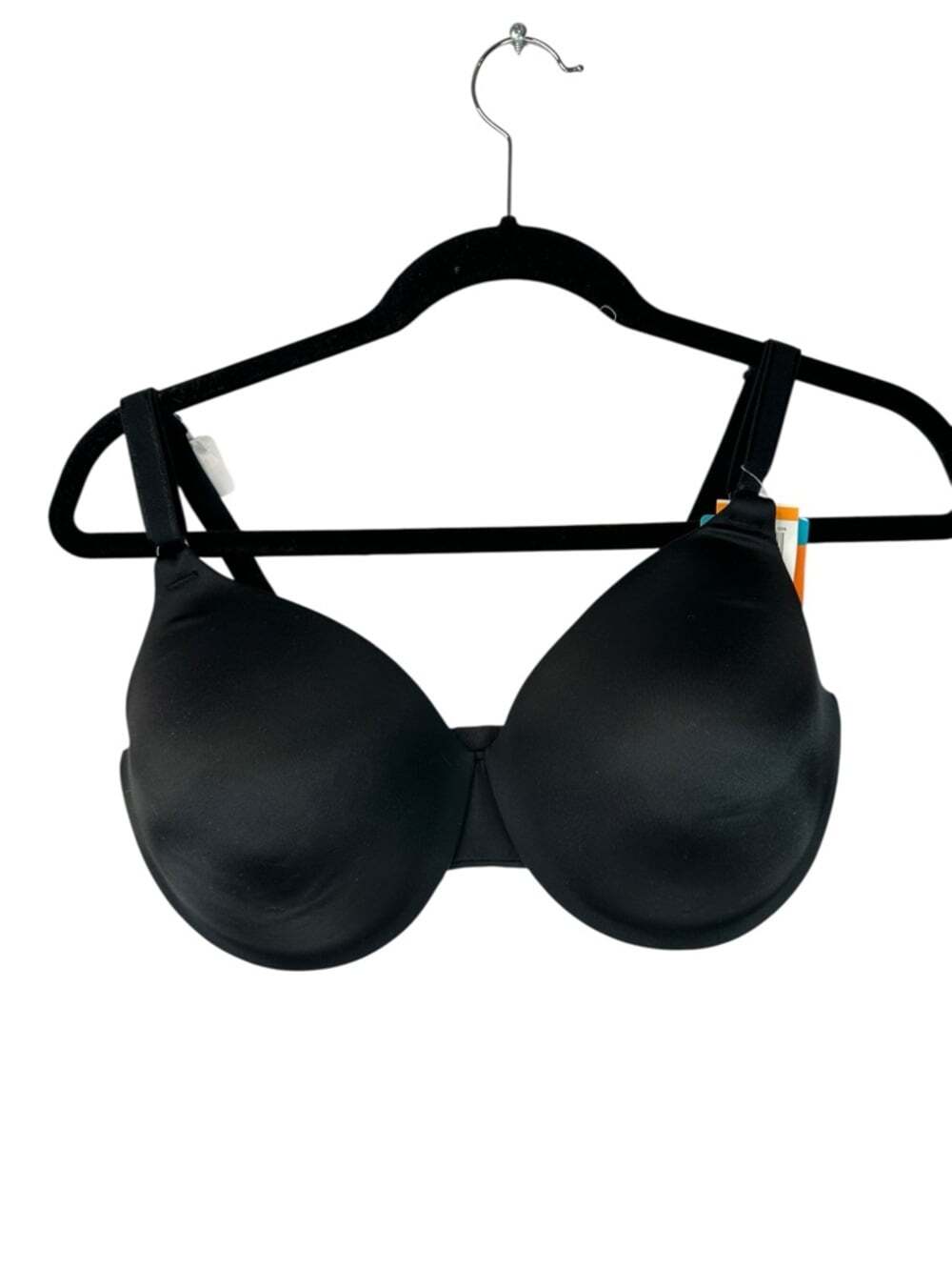 Warners Black Underwire Bra 38DD Cushioned Comfort Support Everyday NWT